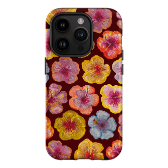 Hibiscus Holiday Rouge Printed Phone Cases iPhone 14 Pro / Armoured by BG. Studio - The Dairy