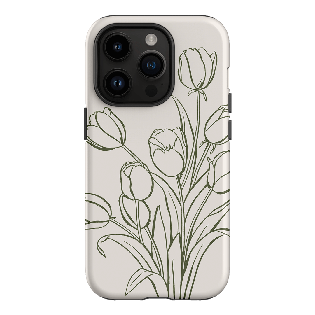 Inked Tulips Printed Phone Cases iPhone 14 Pro / Armoured by Typoflora - The Dairy