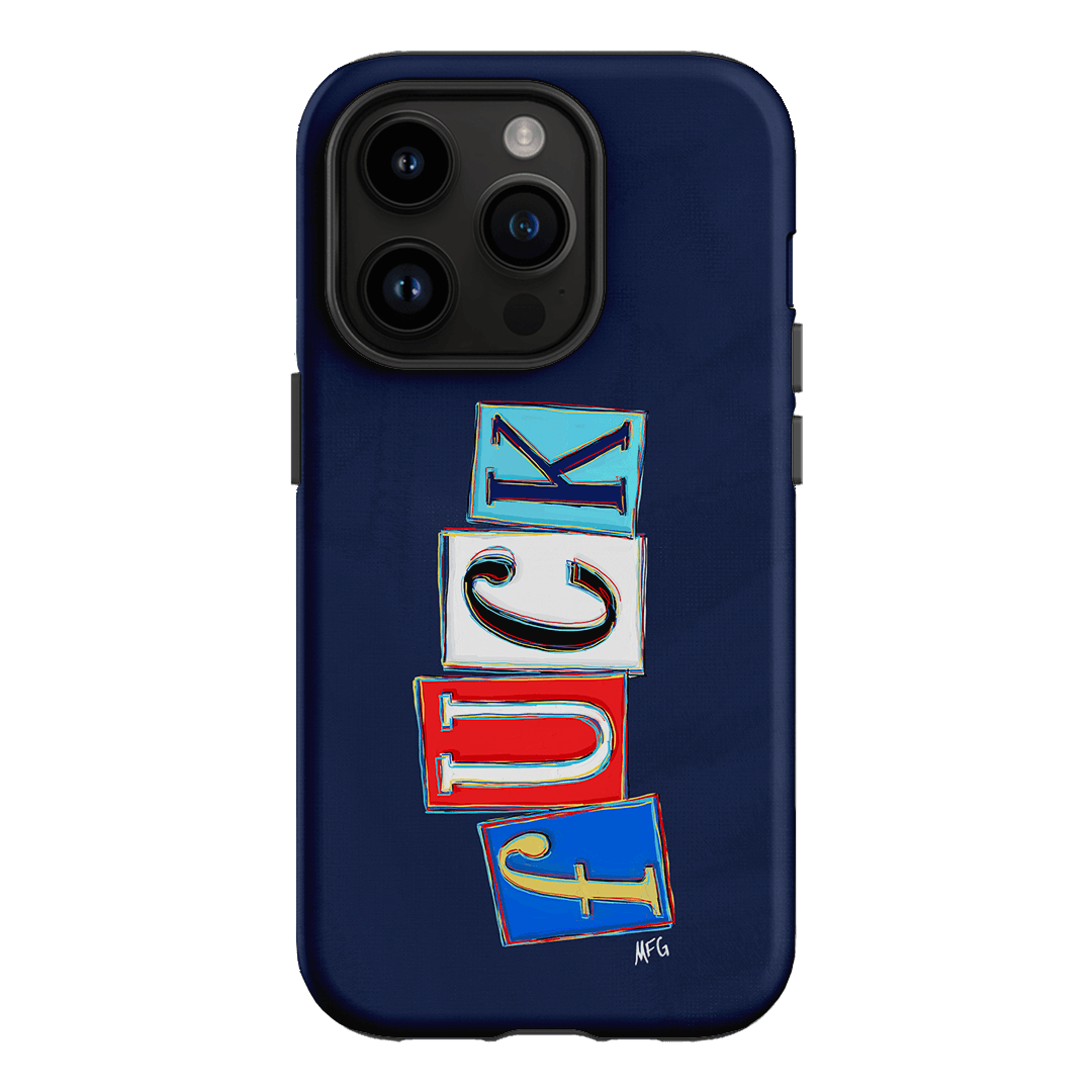 Lil Fcks Blue Printed Phone Cases iPhone 14 Pro / Armoured by Margarbs Art - The Dairy