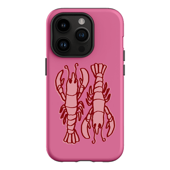 Lobster Love Pink Printed Phone Cases iPhone 14 Pro / Armoured by The Dairy - The Dairy
