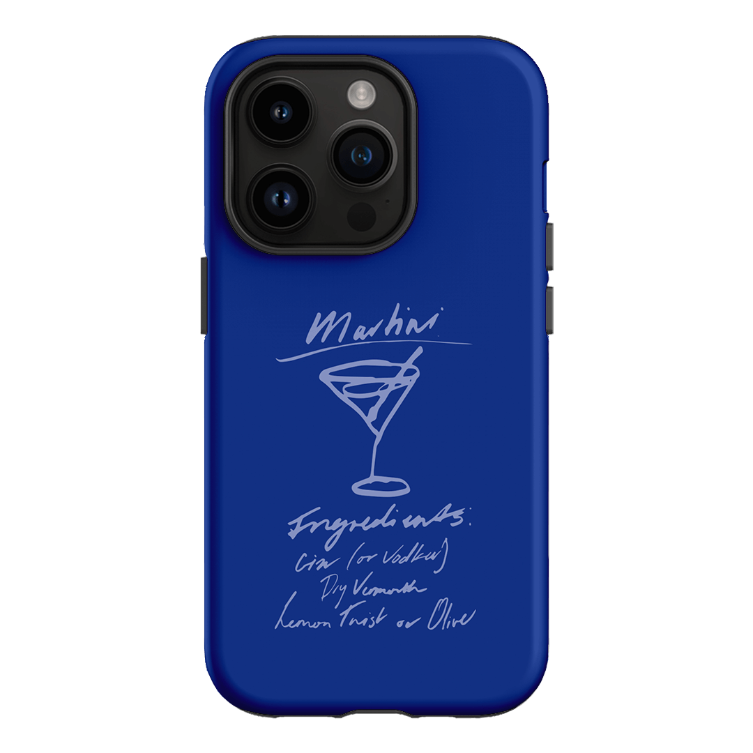 Martini Mood Blue Printed Phone Cases iPhone 14 Pro / Armoured by The Dairy - The Dairy