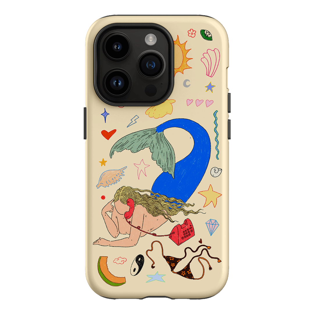 Mermaid Salad Cream Printed Phone Cases iPhone 14 Pro / Armoured by Easty Beasty - The Dairy