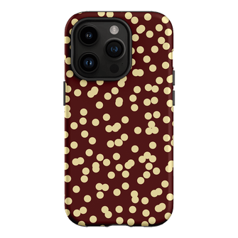 Mini Confetti Burgundy Butter Printed Phone Cases iPhone 14 Pro / Armoured by Veronica Tucker - The Dairy