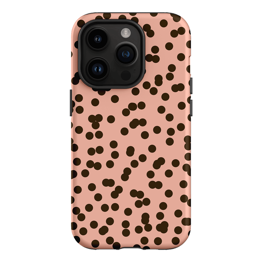 Mini Confetti Pink Chocolate Printed Phone Cases iPhone 14 Pro / Armoured by Veronica Tucker - The Dairy