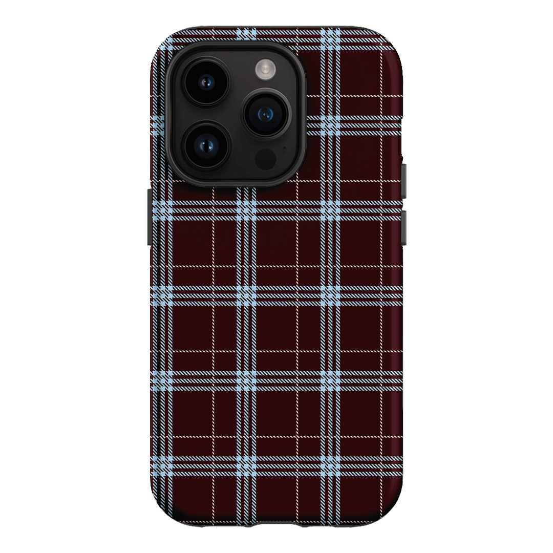 Mocha Plaid Printed Phone Cases iPhone 14 Pro / Armoured by The Dairy - The Dairy