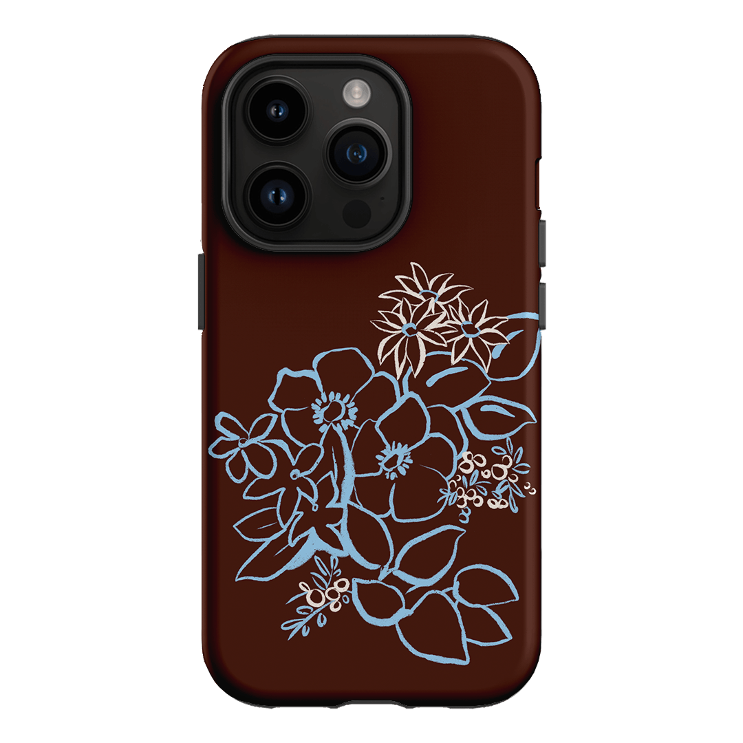 Mocha Posy Printed Phone Cases iPhone 14 Pro / Armoured by Typoflora - The Dairy