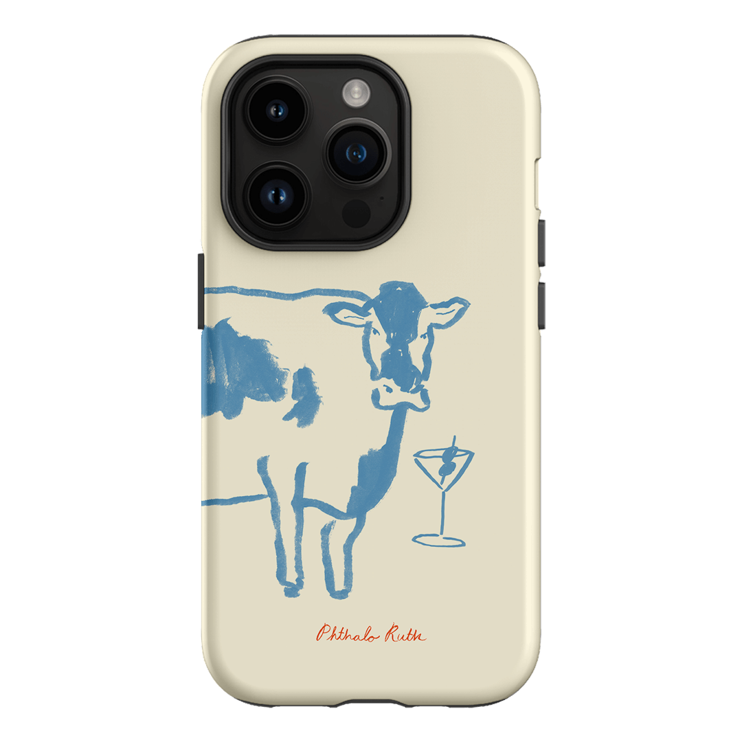 Mootini Blue Printed Phone Cases iPhone 14 Pro / Armoured by Phthalo Ruth - The Dairy