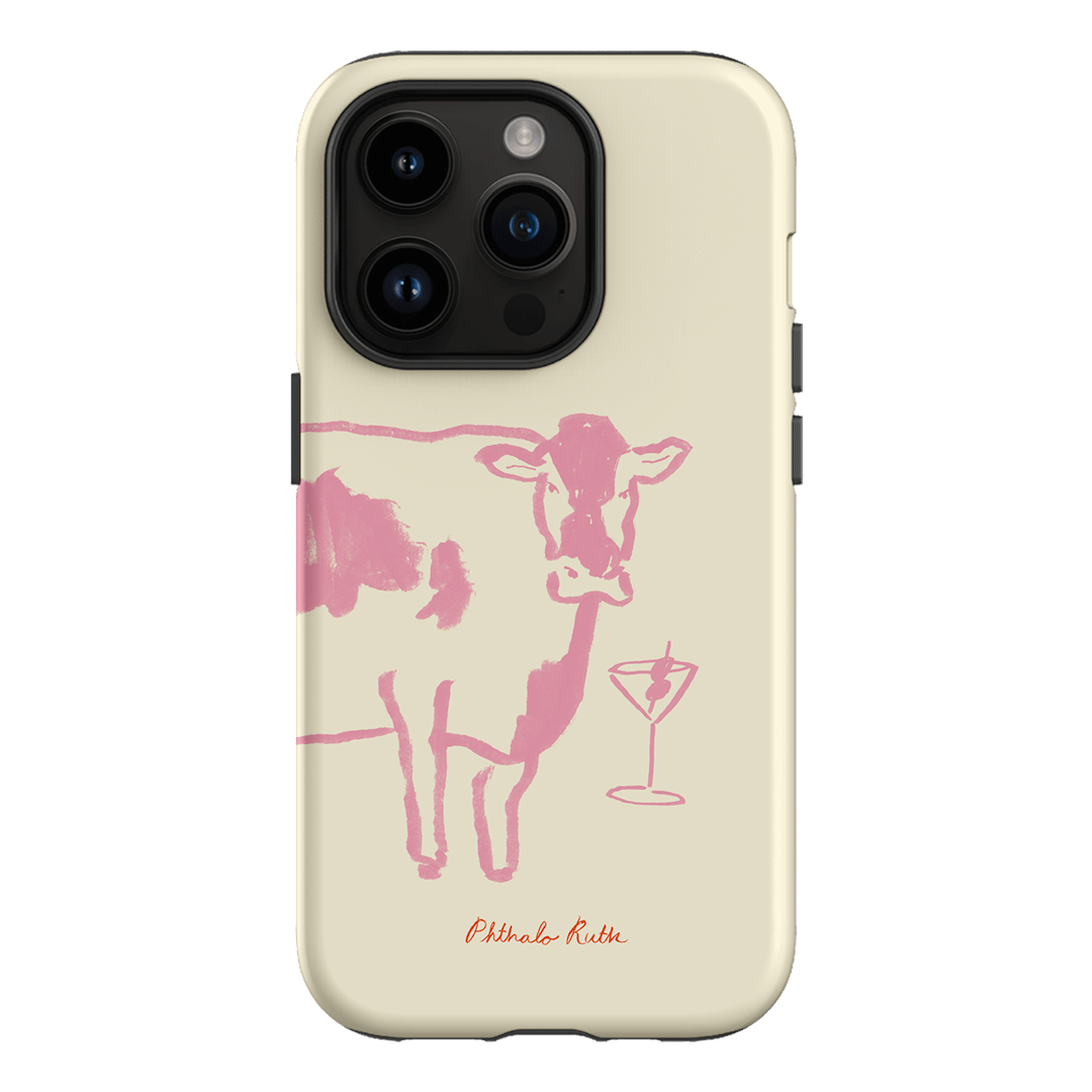 Mootini Pink Printed Phone Cases iPhone 14 Pro / Armoured by Phthalo Ruth - The Dairy