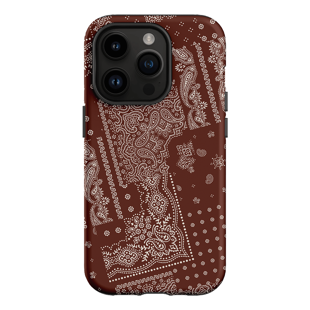 Paisley Cinnamon Printed Phone Cases iPhone 14 Pro / Armoured by The Dairy - The Dairy
