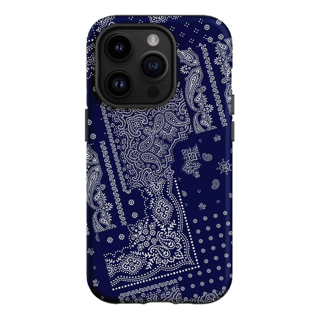 Paisley Indigo Printed Phone Cases iPhone 14 Pro / Armoured by The Dairy - The Dairy