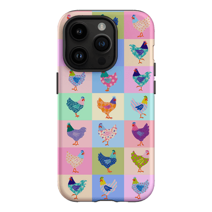 Pastel Chickens Printed Phone Cases iPhone 14 Pro / Armoured by Kayla Henley - The Dairy