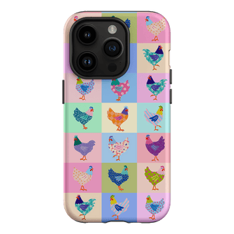 Pastel Chickens Printed Phone Cases iPhone 14 Pro / Armoured by Kayla Henley - The Dairy