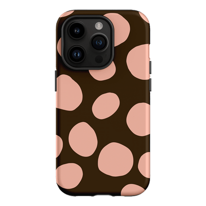 Pebbles Chocolate Pink Printed Phone Cases iPhone 14 Pro / Armoured by Veronica Tucker - The Dairy