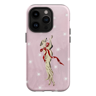 Pink Bow Hound Printed Phone Cases iPhone 14 Pro / Armoured by Lisa Hu - The Dairy