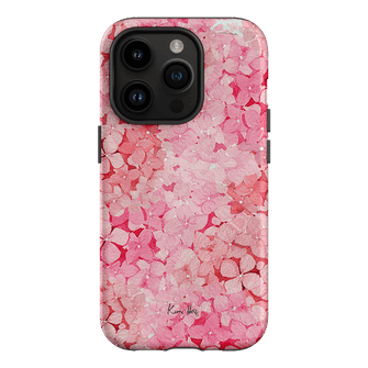 Hydrangea Pink Printed Phone Cases iPhone 14 Pro / Armoured by Kerrie Hess - The Dairy