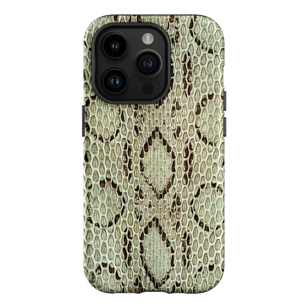 Pistachio Python Printed Phone Cases iPhone 14 Pro / Armoured by The Dairy - The Dairy