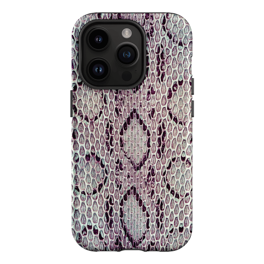 Plum Python Printed Phone Cases iPhone 14 Pro / Armoured by The Dairy - The Dairy