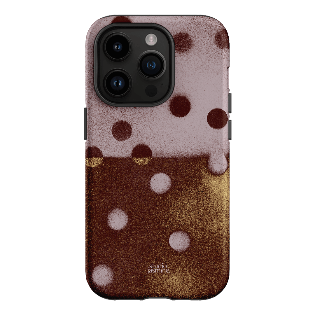 Rust Polka Dot Printed Phone Cases iPhone 14 Pro / Armoured by Jasmine Dowling - The Dairy