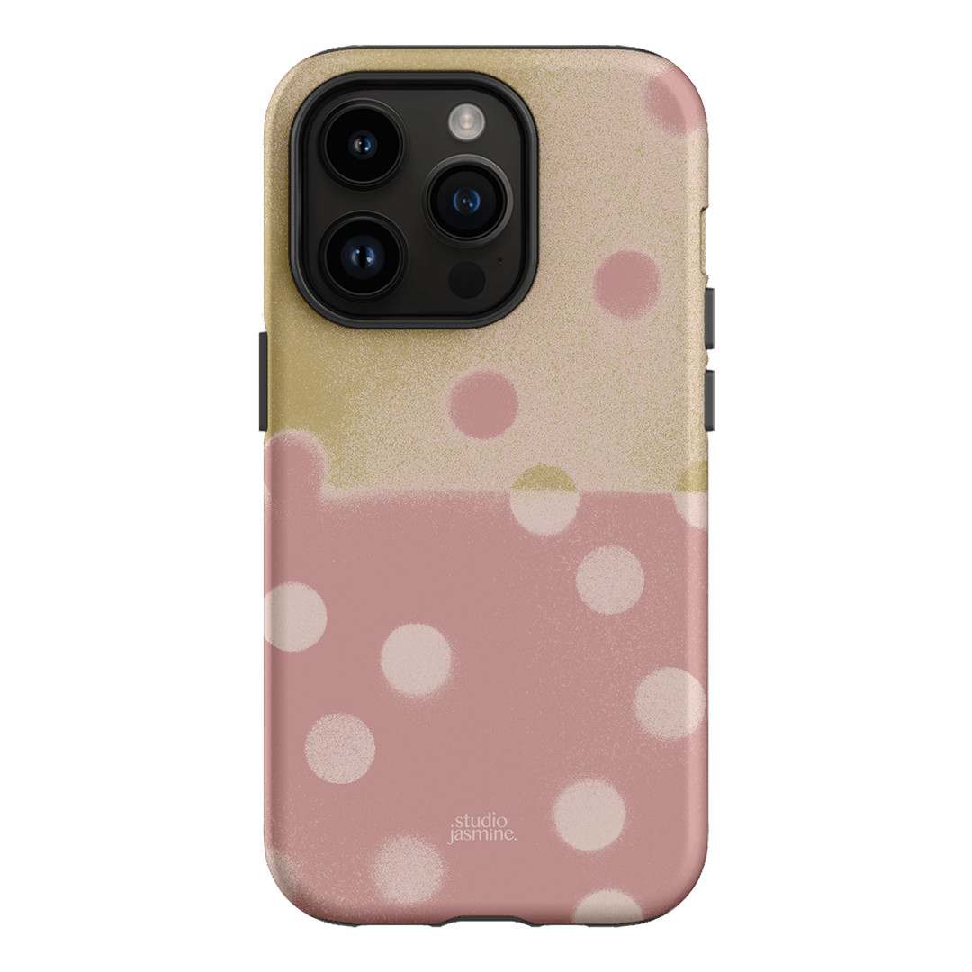 Strawberry Polka Dot Printed Phone Cases iPhone 14 Pro / Armoured by Jasmine Dowling - The Dairy