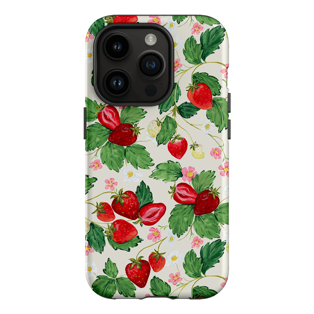 Strawberry Patch Printed Phone Cases iPhone 14 Pro / Armoured by Ellie Mae - The Dairy