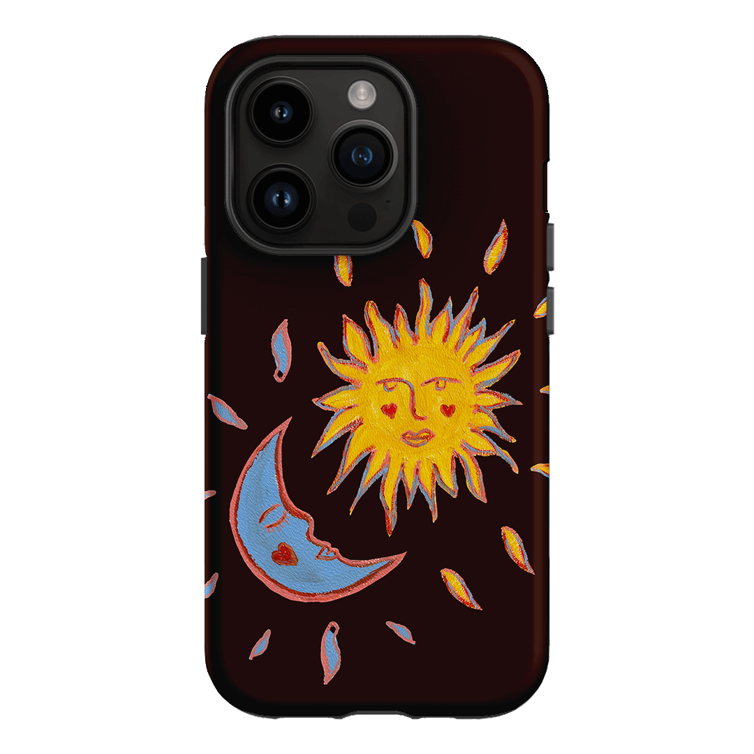 Sun & Moon Plum Printed Phone Cases iPhone 14 Pro / Armoured by BG. Studio - The Dairy