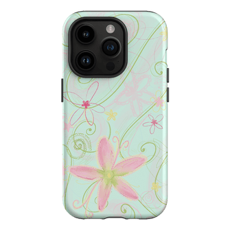 Swirl Blue Printed Phone Cases iPhone 14 Pro / Armoured by Kayla Carr - The Dairy