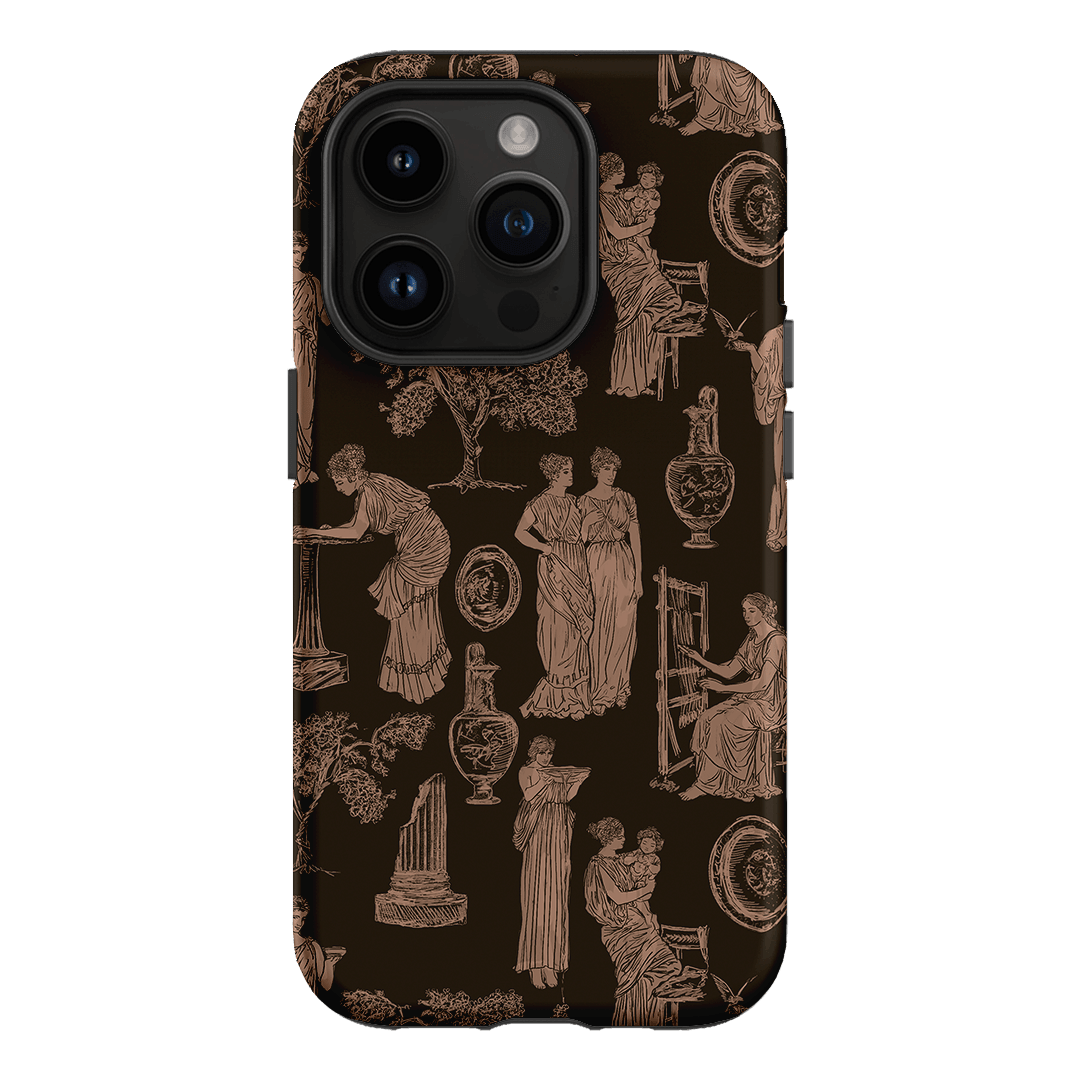 Symposium Burnt Umber Printed Phone Cases iPhone 14 Pro / Armoured by Veronica Tucker - The Dairy