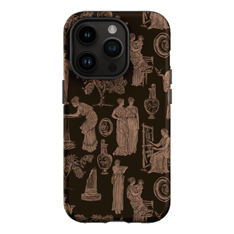Symposium Burnt Umber Printed Phone Cases iPhone 14 Pro / Armoured by Veronica Tucker - The Dairy