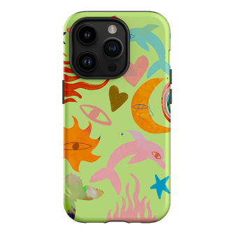 Tattoos Green Printed Phone Cases iPhone 14 Pro / Armoured by Kate Eliza - The Dairy
