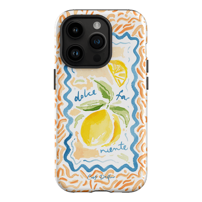 Dolce Far Niente Printed Phone Cases iPhone 14 Pro / Armoured by Cass Deller - The Dairy
