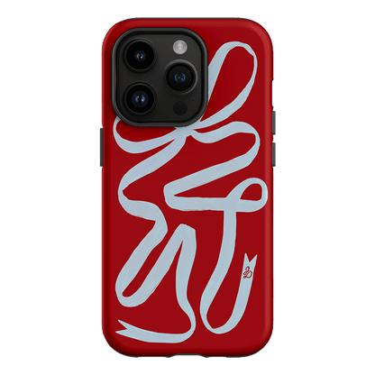 Cottage Ribbon Printed Phone Cases iPhone 14 Pro / Armoured by The Dairy - The Dairy