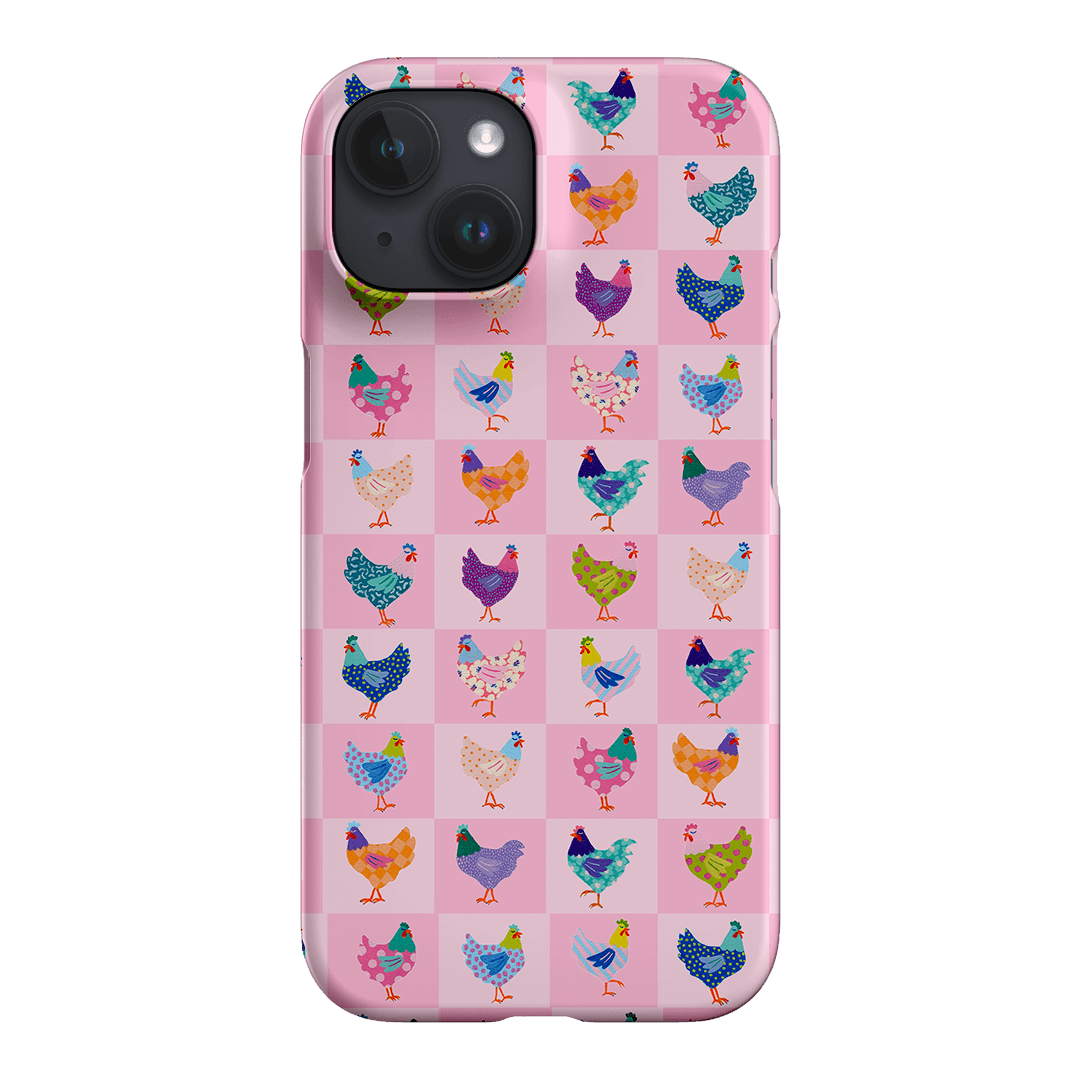Checkered Chickens Printed Phone Cases iPhone 15 / Snap by Kayla Henley - The Dairy
