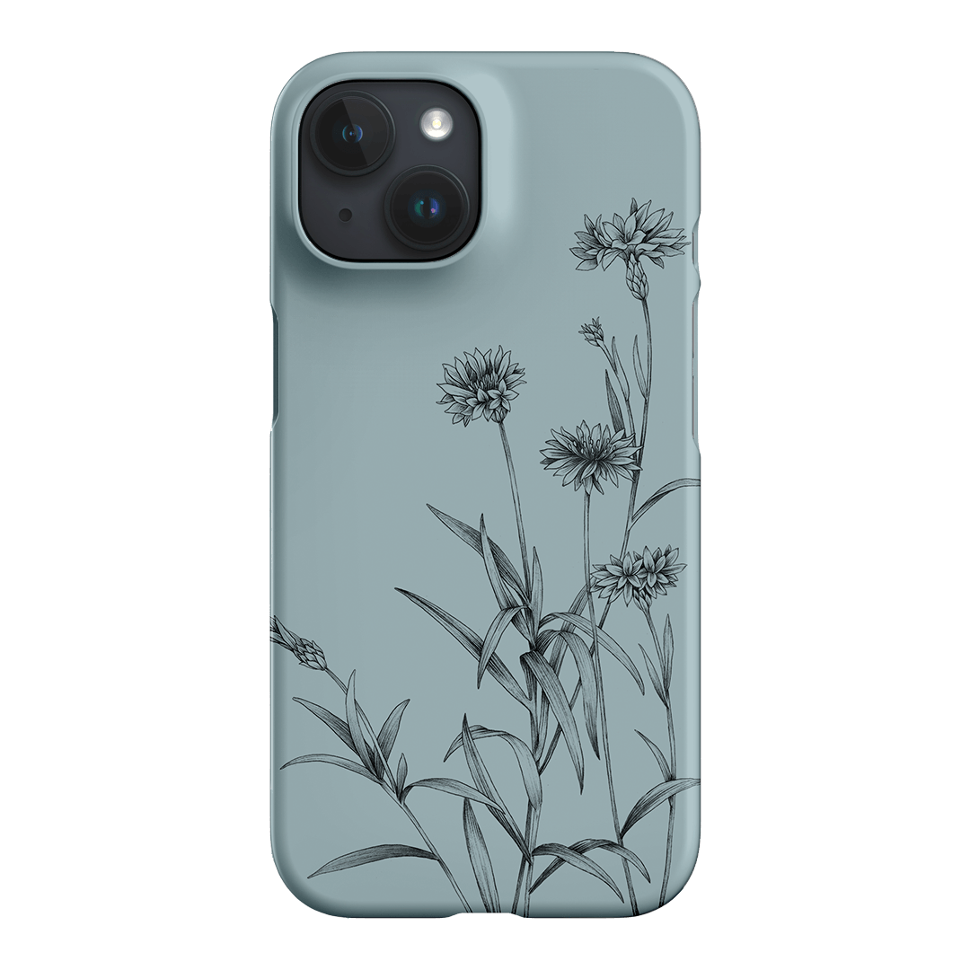 Cornflowers Study Printed Phone Cases iPhone 15 / Snap by Typoflora - The Dairy