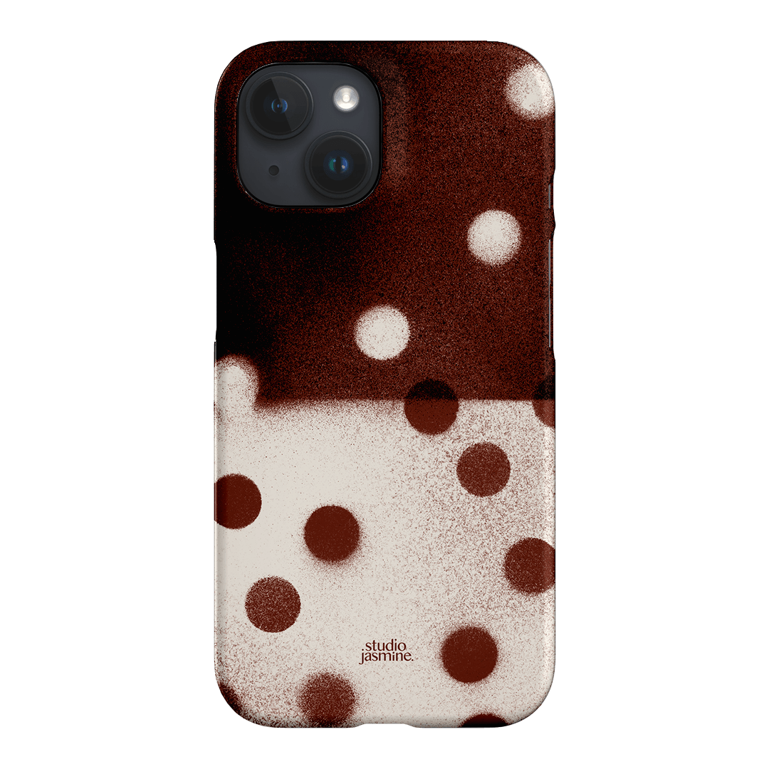 Espresso Polka Dot Printed Phone Cases iPhone 15 / Snap by Jasmine Dowling - The Dairy