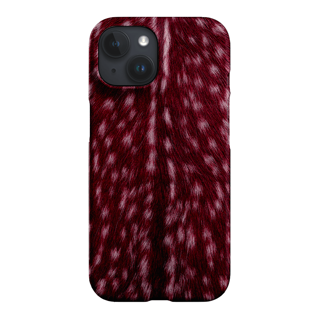 Fawn Burgundy Printed Phone Cases iPhone 15 / Snap by The Dairy - The Dairy