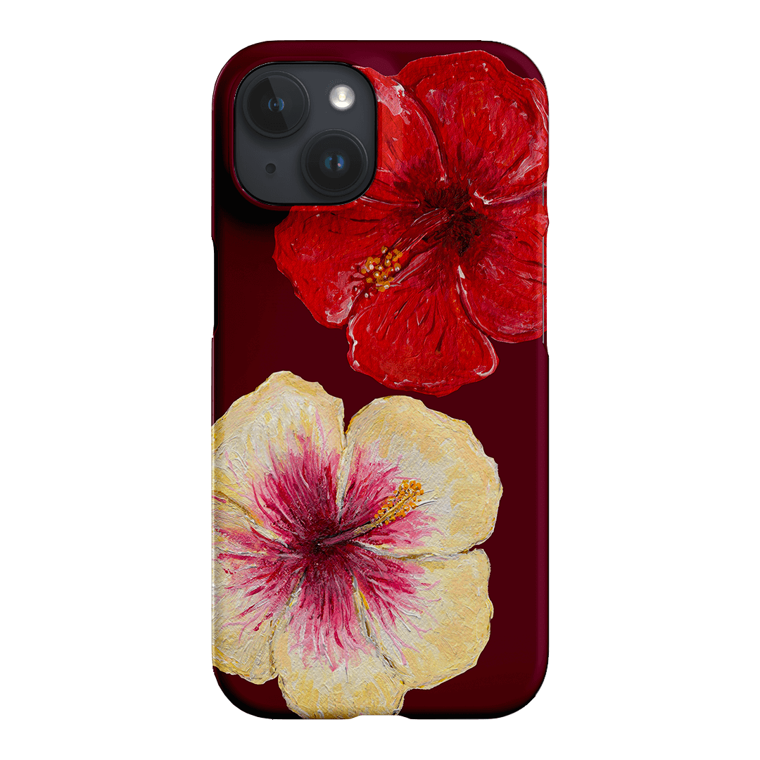 Hibiscus Flower Printed Phone Cases iPhone 15 / Snap by BG. Studio - The Dairy