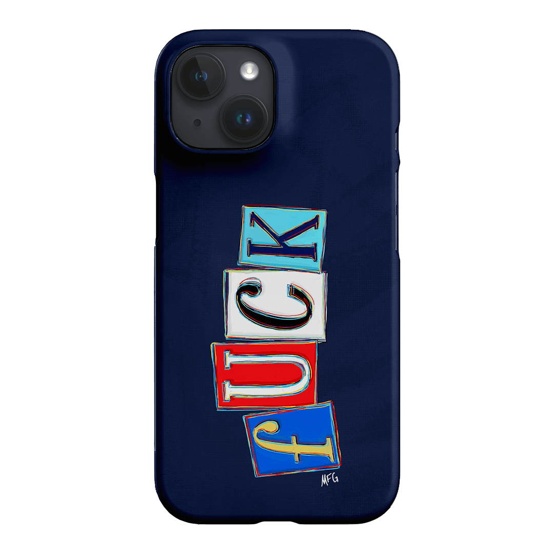 Lil Fcks Blue Printed Phone Cases iPhone 15 / Snap by Margarbs Art - The Dairy