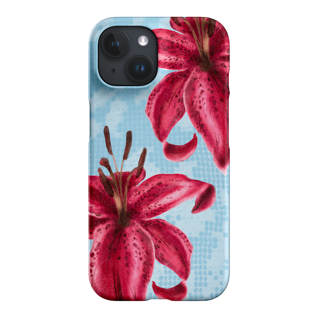 Lillies Printed Phone Cases iPhone 15 / Snap by Sally Hungerford - The Dairy