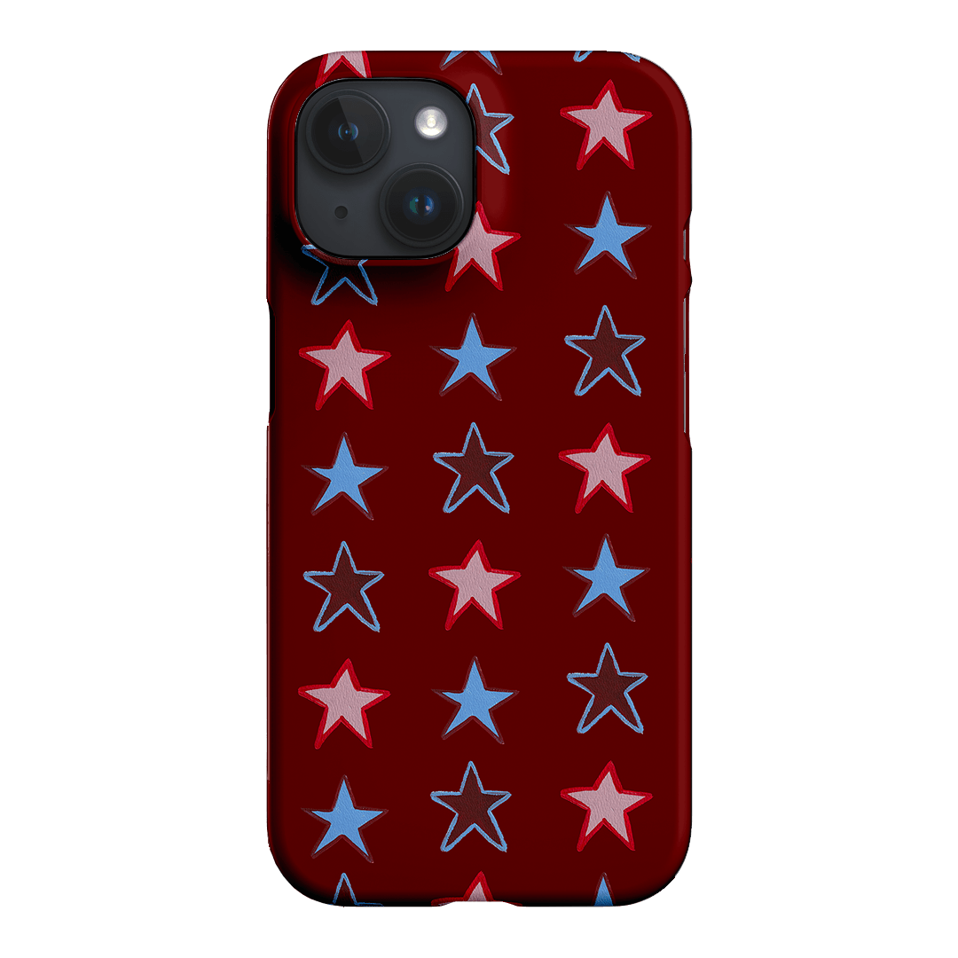 Lucky Stars Rouge Printed Phone Cases iPhone 15 / Snap by BG. Studio - The Dairy