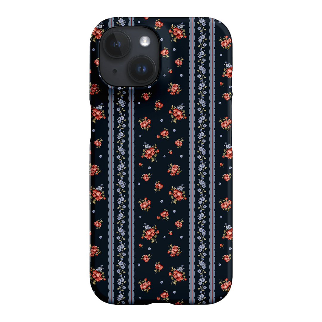 Midnight Stripe Printed Phone Cases iPhone 15 / Snap by Kasiags Art - The Dairy