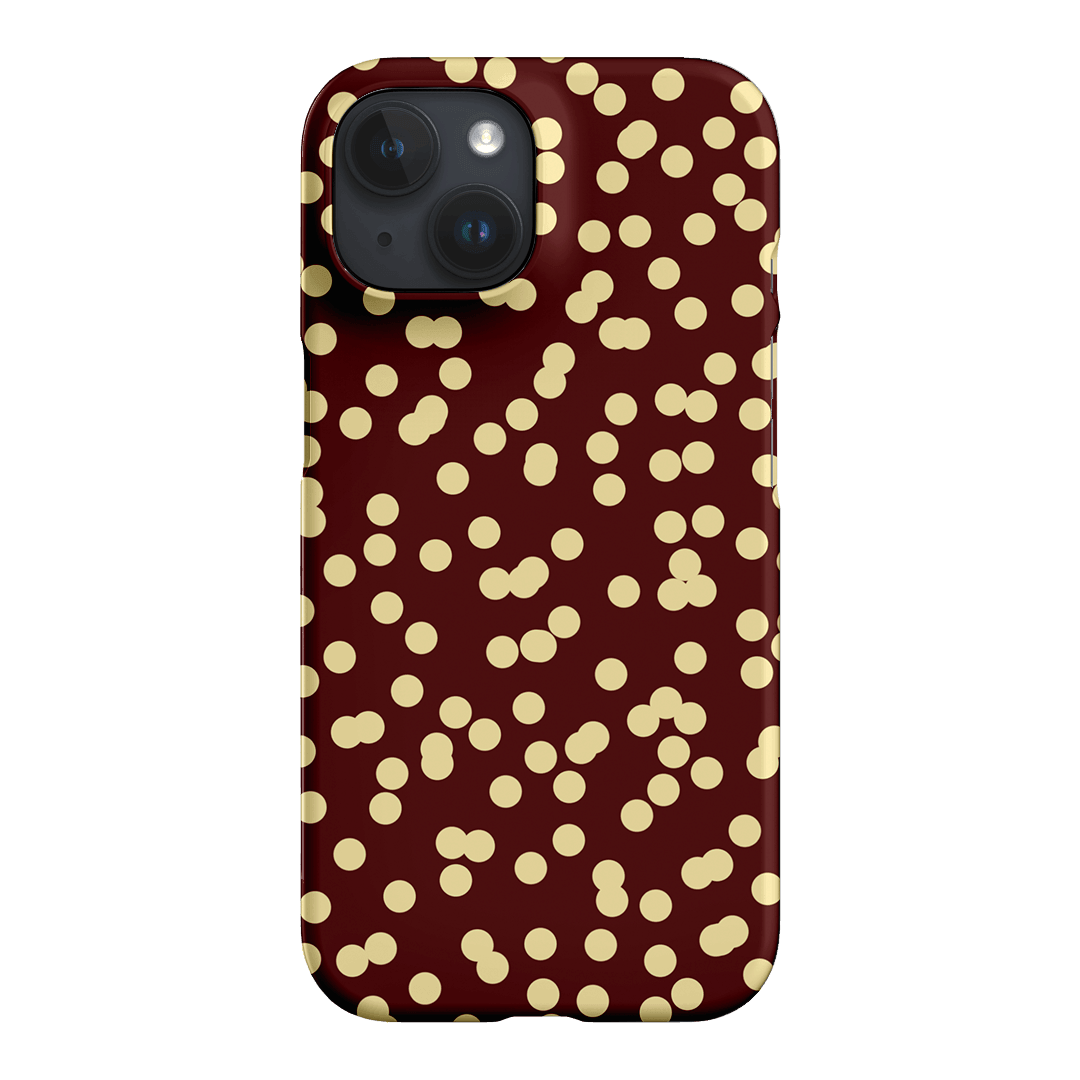 Mini Confetti Burgundy Butter Printed Phone Cases iPhone 15 / Snap by Veronica Tucker - The Dairy