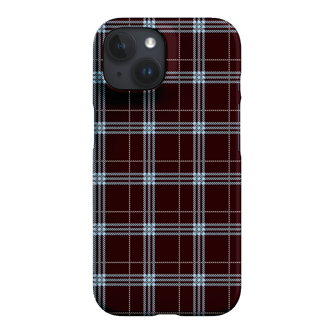 Mocha Plaid Printed Phone Cases iPhone 15 / Snap by The Dairy - The Dairy