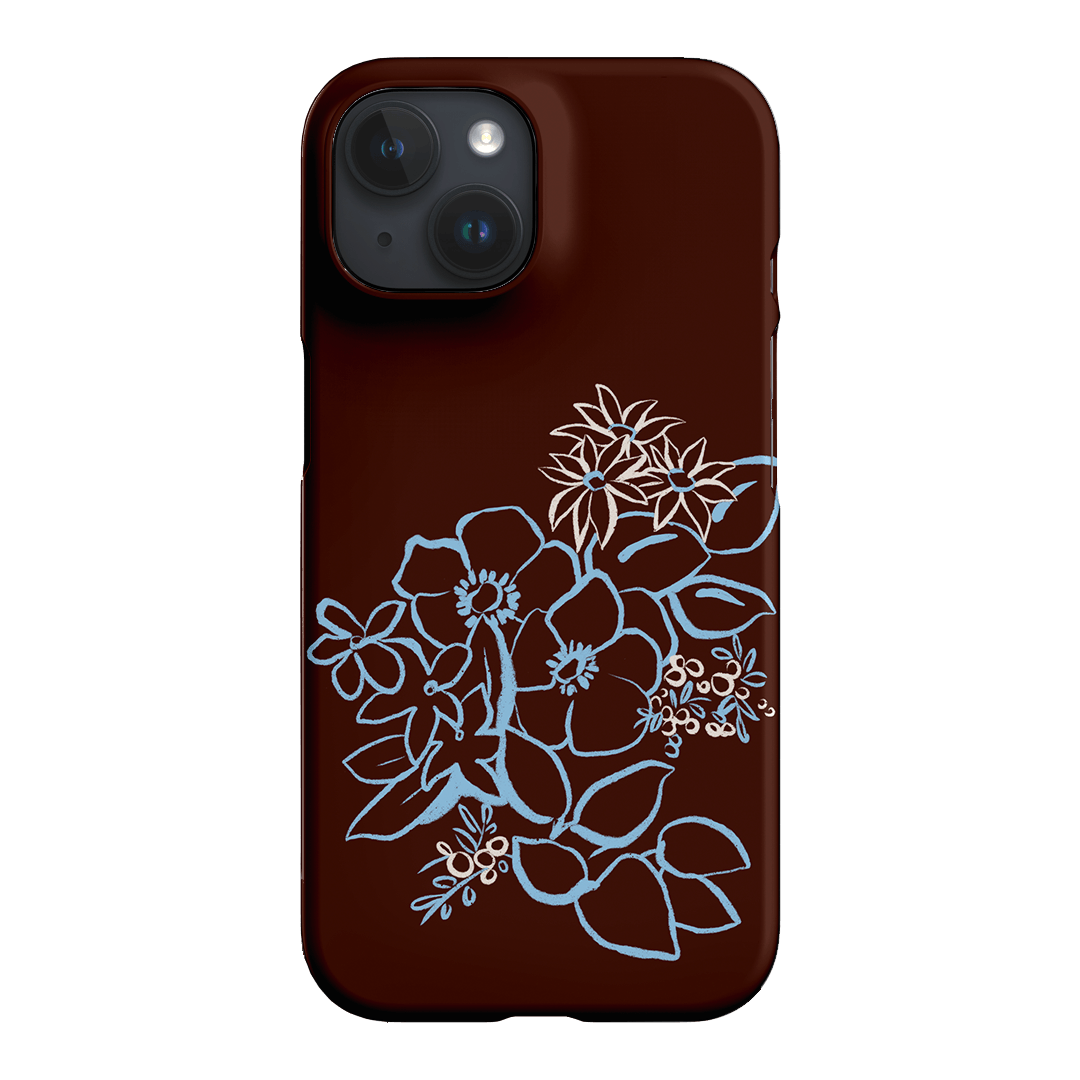 Mocha Posy Printed Phone Cases iPhone 15 / Snap by Typoflora - The Dairy