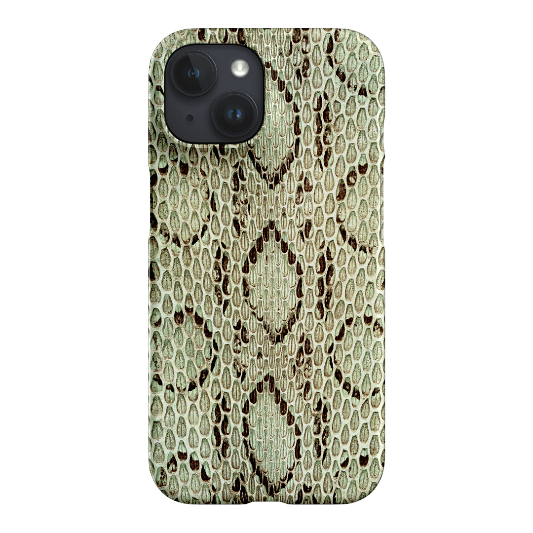 Pistachio Python Printed Phone Cases iPhone 15 / Snap by The Dairy - The Dairy