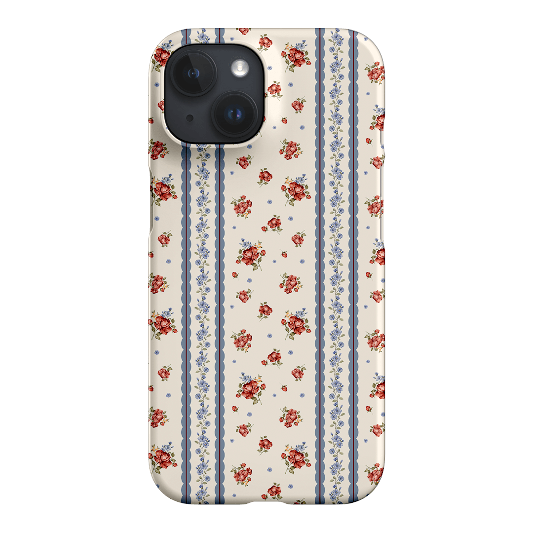 Rose Stripe Printed Phone Cases iPhone 15 / Snap by Kasiags Art - The Dairy