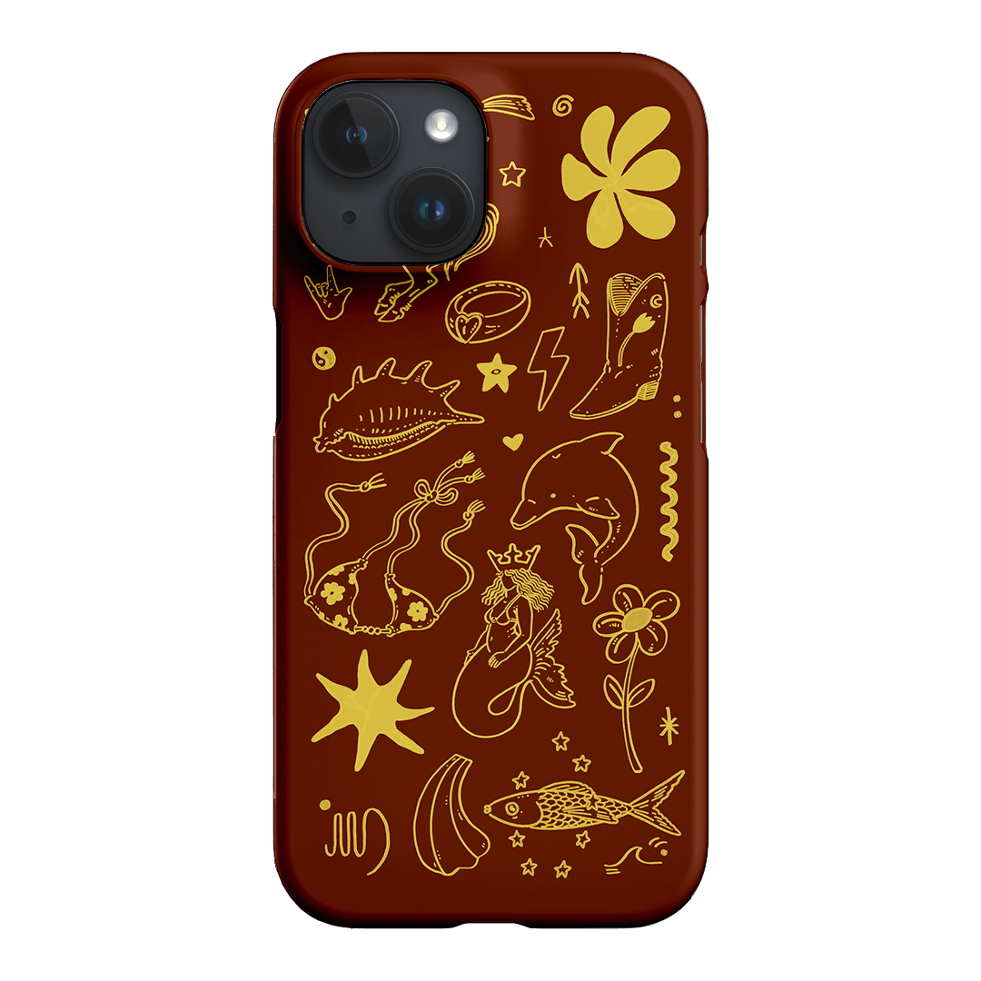 Spiced Cowboy Chocolate Printed Phone Cases iPhone 15 / Snap by Easty Beasty - The Dairy