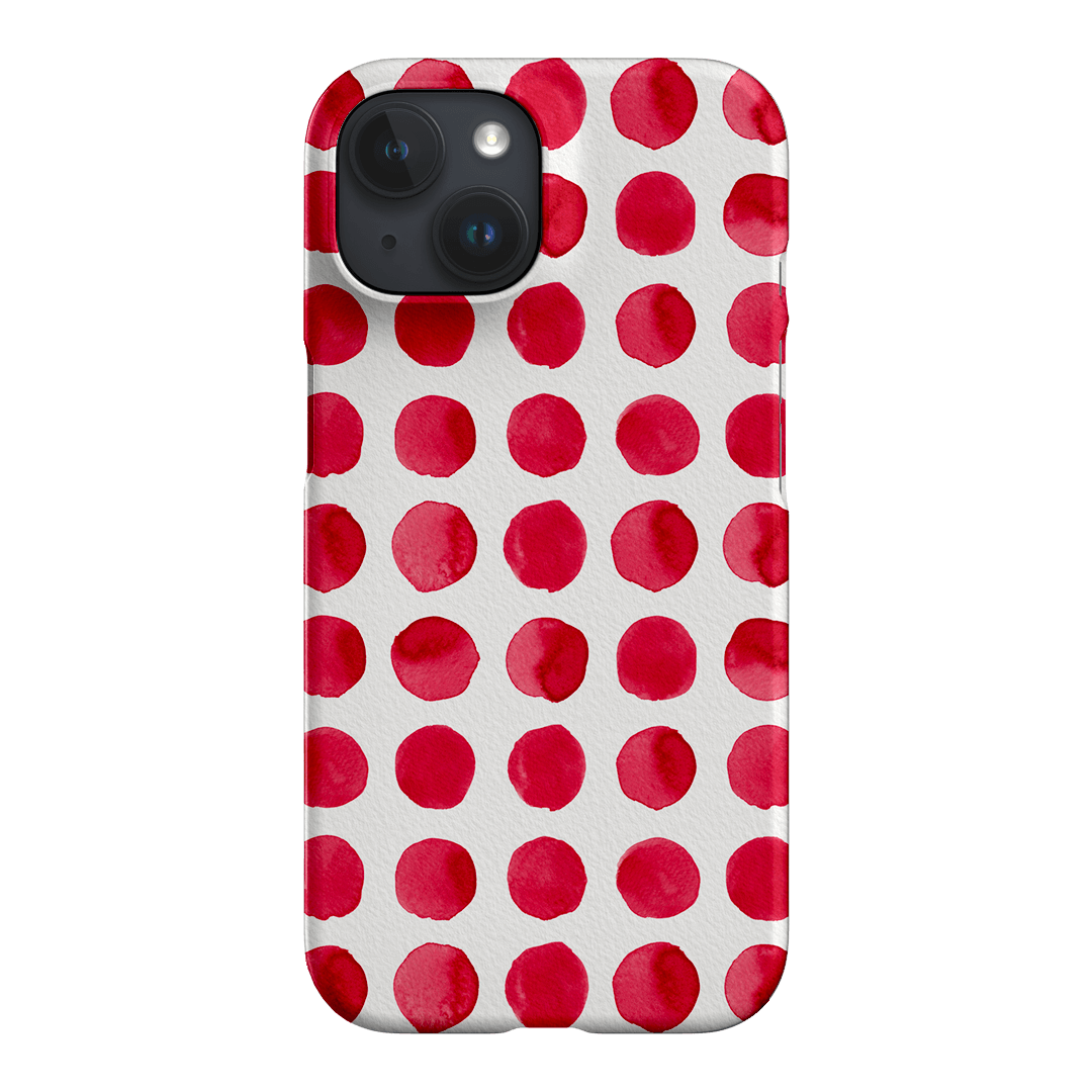 Spots in Red Printed Phone Cases by The Dairy - The Dairy