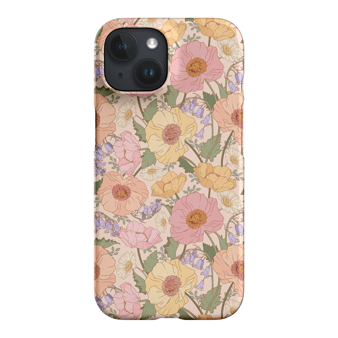 Spring Poppy Printed Phone Cases iPhone 15 / Snap by Kasiags Art - The Dairy