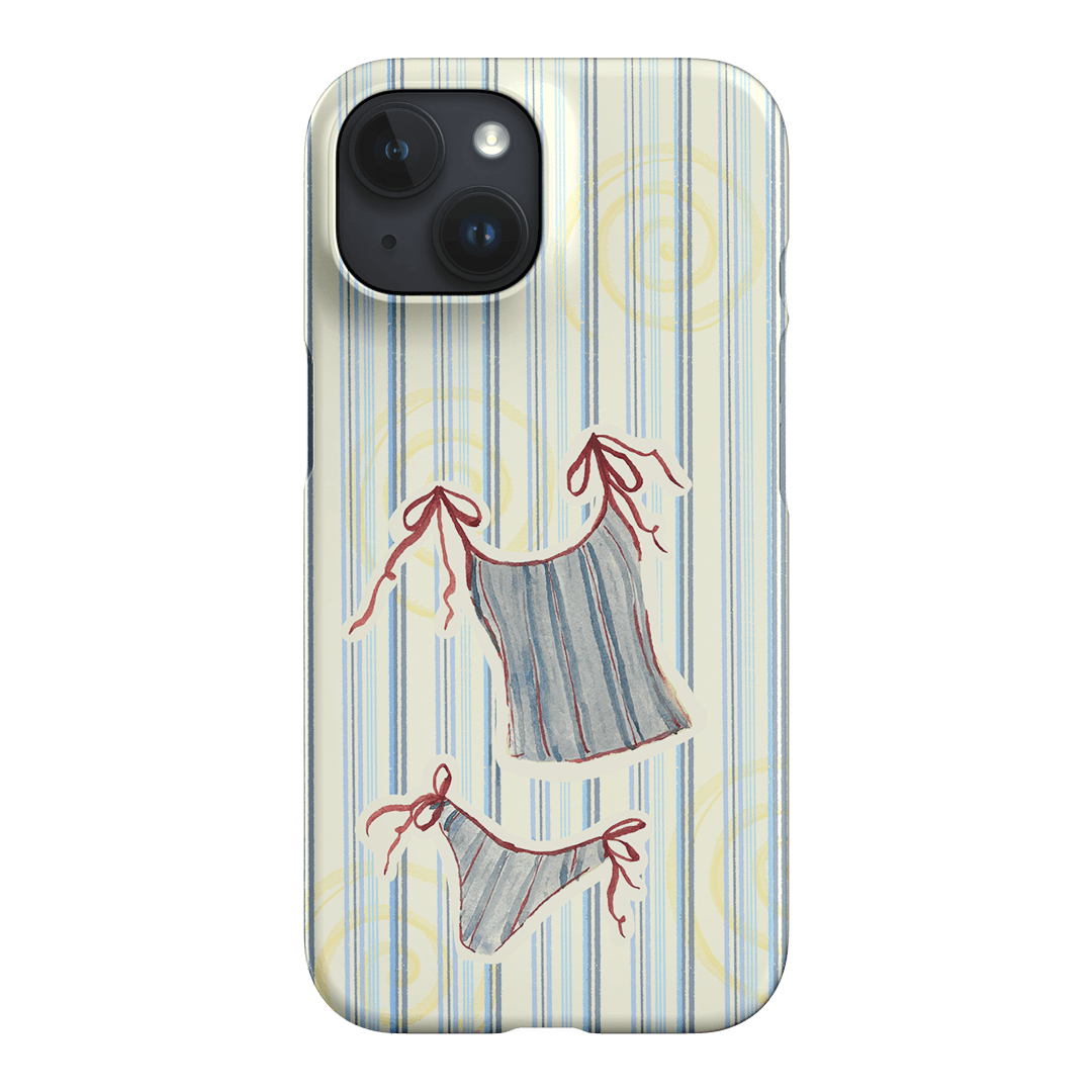 Stripe Tankini Printed Phone Cases iPhone 15 / Snap by Kayla Carr - The Dairy