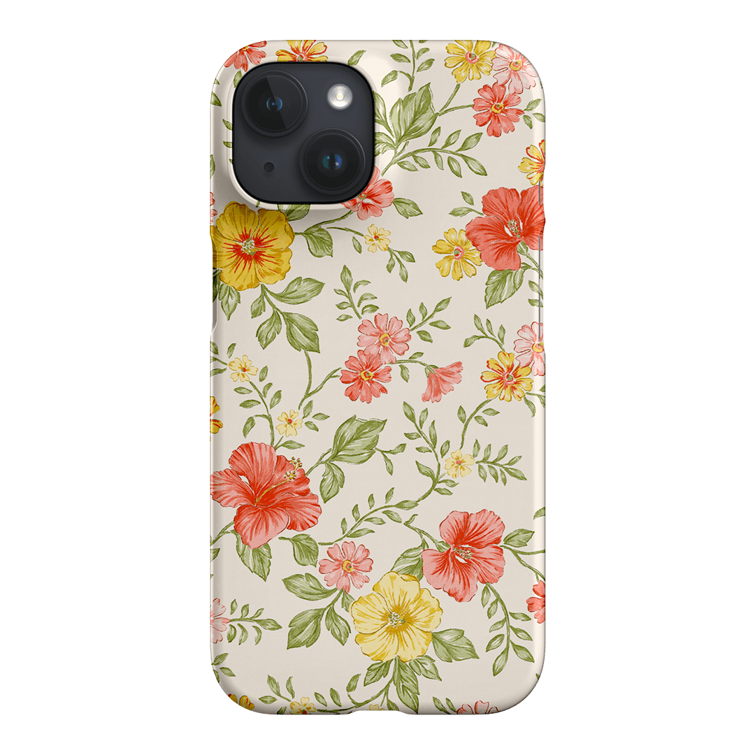 Hibiscus Printed Phone Cases iPhone 15 / Snap by Oak Meadow - The Dairy
